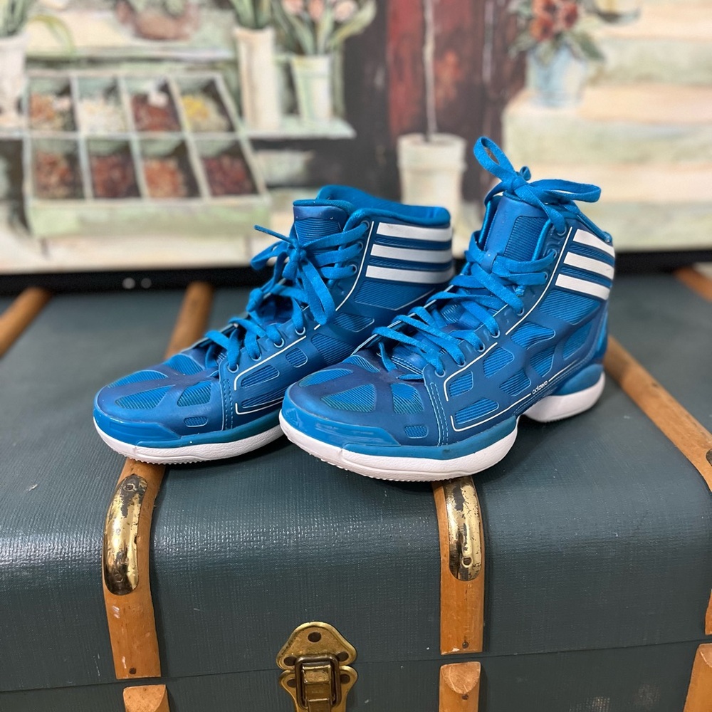 Bright Blue Sneakers with White Details